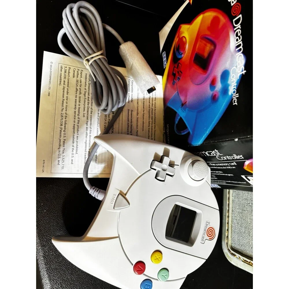SEGA HKT-7700 Dreamcast Controller - Gray- In box with manual